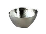 Elegance Stainless Steel Hammered Square Bowl 10