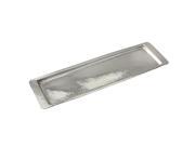 Elegance Stainless Steel Hammered Rectangular Tray 17.75 L x 5.5 W