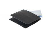 Suvelle Men s Classic 100% Genuine Smooth Sheep Leather Extra capacity Bifold Wallet Purse Passcase Card Slots 2 Bill Section Removable Flip Up iD Window Black