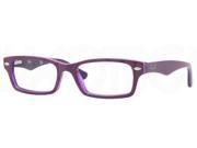 Ray Ban Junior RY1530 Eyeglasses 3589 Top Violet on Violet Transparent 48mm