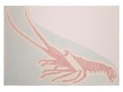 Lobster Decal 8 Red White