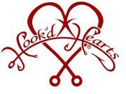 Hook d Up Hook d Hearts Decal 7 X 9 Red