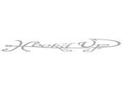 Hook d Up Signature Decal 6 X 39 Silver