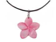 Charming Shark Boys Dyed Shell Flower Necklace 18 Pink