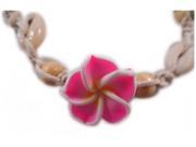 Charming Shark Girls Macrame Flower Necklace Adjustable Pink