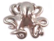 Big Blue Octopus Brushed Nickel Cabnet Knob Nickel