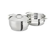 All Clad Stainless Steel 5 Qt Steamer Pot with Insert