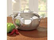 All Clad Tri Ply Stainless Steel Dutch Oven with Lid 5 1 2 quart
