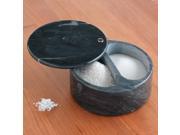 RSVP Marble Dual Bin Salt Keeper