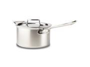 All Clad d5 Brushed Stainless Sauce Pan 4 qt