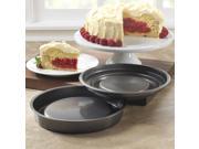 Mrs. Fields Bakeware Fill N Flip Locking Layer Cake Pan Set 128