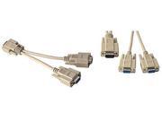 VGA SVGA Monitor Splitter Adapter PC Y Cable Male to Dual Female
