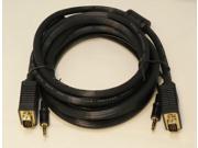 10ft 10 FT Feet SVGA VGA laptop monitor shelded Cable w AUDIO Monitor