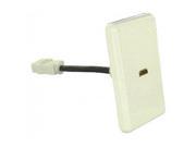 White One Port HDMI Female Socket Cable Wall Plate Cable NEW