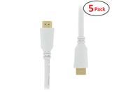 5x 10FT High Speed HDMI Cable 1.4 Ethernet for Bluray HDTV PS3 XBOX 1080P White