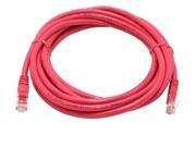 14.5 ft feet Cat5E Patch Cable Cord 350MHz Red RJ 45 w Molded Boots