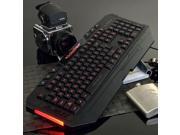 LED Illuminated 3 Colors backlight Red Blue Purple Switchable Gaming Keyboard