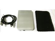 USB 2.0 2.5 SATA Hard Disk Drive HDD Silver Enclosure Case B