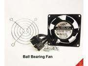 80mm 38mm New Case Fan 110 115 120 V AC Ball Brg Finger Guard Cooling 368A
