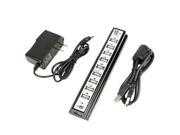 New 10 Port High Speed USB 2.0 Hub Expansion Power Adapter for Notebook PC