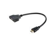 1080P HDMI Port Male to 2 Female 1 In 2 Out Splitter Cable Adapter Converter