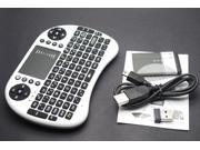 Handheld 2.4G Mini Wireless Keyboard with Mouse Touchpad for PC Notebook White
