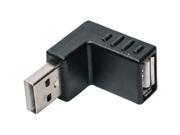 Right Angle USB Male to Up Facing Horizontal Female Adapter Extension Connector