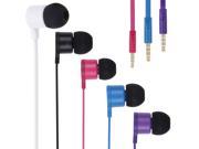 3.5mm In Ear Earbuds Earphone With Remote Mic For iPhone 4 4s 5c 5 5s 6 6 Plus Mp3 4 Black