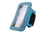 Adjustable Sports Gym Running Armband Arm Band Case For Apple iPhone 4S Sky Blue
