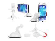 Universal Stick Car Windshield Mount Stand Holder For iPhone Mobile Phone GPS S White