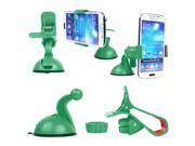 Universal Stick Car Windshield Mount Stand Holder For iPhone Mobile Phone GPS S Green
