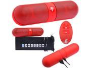 Pill Portable Shockproof Wireless Bluetooth Stereo Speaker For iPhone PC Samsung Red