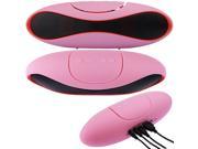 Wireless Bluetooth Portable Stereo Speaker For iPhone 4S 5S 6 6Plus iPad Samsung Galaxy S3 S4 Laptop PC Pink