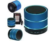 Bluetooth V 3.0 Wireless Speaker Mini Portable With Mic TF Slot FM Radio Blue
