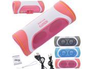 EARSON Pillow Shockproof Wireless Bluetooth Stereo Speaker For iPhone iPod iPad PC Samsung HTC LG Pink