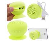 Mini Mushroom Speaker Bluetooth Waterproof Wireless Suction Handsfree Mic Shower Yellow