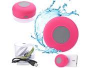Waterproof Wireless Bluetooth Handsfree Mic Suction Chuck Speaker Shower Car Rose
