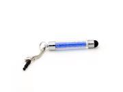 Crystal Touch Screen Pen Short Capacity Touch Pen For iPhone 5 5S 5C 4 4S Samsung Galaxy S3 S4 Note 3 N9005 HTC Blackberry Blue