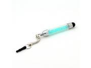 Crystal Touch Screen Pen Short Capacity Touch Pen For iPhone 5 5S 5C 4 4S Samsung Galaxy S3 S4 Note 3 N9005 HTC Blackberry Sky Blue
