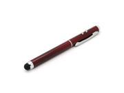 4 In 1 LED Light Ballpoint Stylus Touch Screen Pen For iPhone 5 5S 5C 4 4S Samsung S3 S4 Galaxy Note3 N9005 HTC Blackberry Red