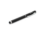 4 In 1 LED Light Ballpoint Stylus Touch Screen Pen For iPhone 5 5S 5C 4 4S Samsung S3 S4 Galaxy Note3 N9005 HTC Blackberry Black
