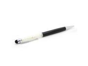 Universal Capactives 2 In 1 Touch Stylus Pen With Crystal For iPhone 4 4S 5 5S 5C iPad mini Air Sumsung S3 S4 HTC Black