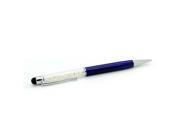 Universal Capactives 2 In 1 Touch Stylus Pen With Crystal For iPhone 4 4S 5 5S 5C iPad mini Air Sumsung S3 S4 HTC Navy