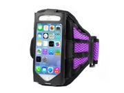 Mesh Gym Armband Case Sports Running Jogging Cover For Apple iPhone 4 4s Purple