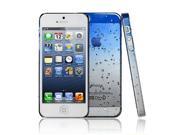 Ultra Thin 3D Aqua Water Raindrop Crystal Series Back Case Cover For iPhone 5 5s Dark Blue