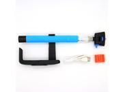 Wireless Monopod Selfie Stick Telescopic Bluetooth Remote Mobile Phone Holder For iPhone 4 4s 5 5s 6 6Plus Samsung Galaxy S4 S5 Note 2 3 4 Blue