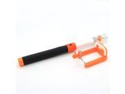 Monopod Handheld Selfie Stick Holder Extendable for iPhone With Audio cable Black