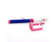 Monopod Handheld Selfie Stick Holder Extendable for iPhone With Audio cable Blue