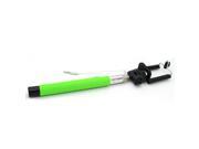 Cable Take Pole Handheld Monopod Stick with Button and Audio Cable For iPhone Android Blue