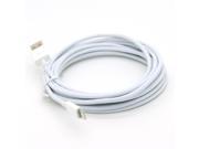 White Color 10 Feet 3M Extra Long Extended USB to 8 Pin Data Sync and Lightning Charging Cable Charger Power Cord for iPhone 6 6 Plus iPhone 5 5s 5c iPod Touc